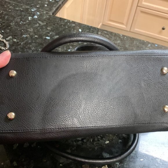 Chenson Black Studded Shoulder Bag with Crossbody Strap - Picture 2 of 5